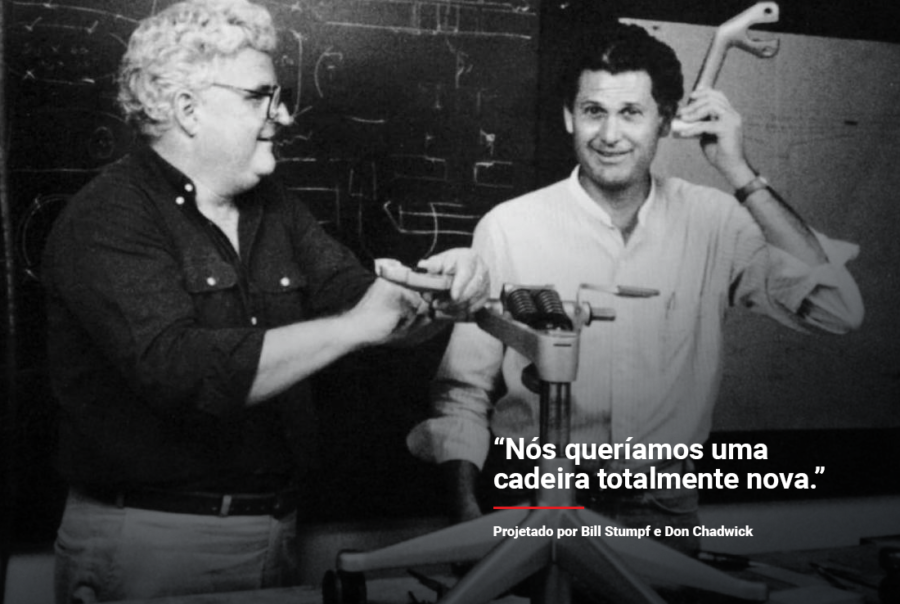 svg+xml;charset=utf em Cadeira Aeron - Herman Miller Bill Stumpf e Don Chadwick